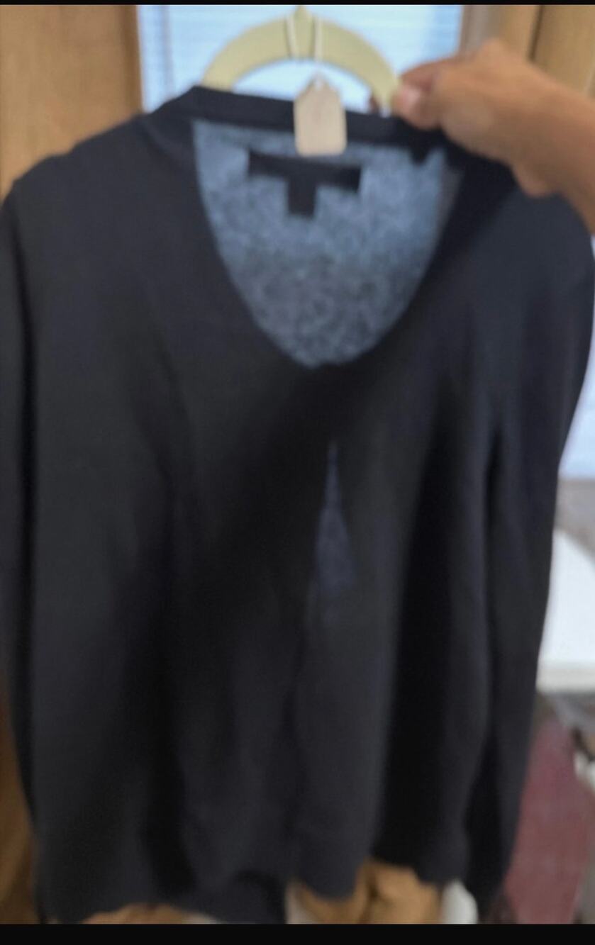 Amazon essentials, black pen, and blend cardigan sweater L EUC 3231